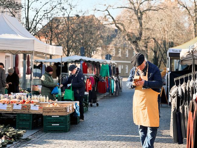 Der Wochenmarkt in Lübben