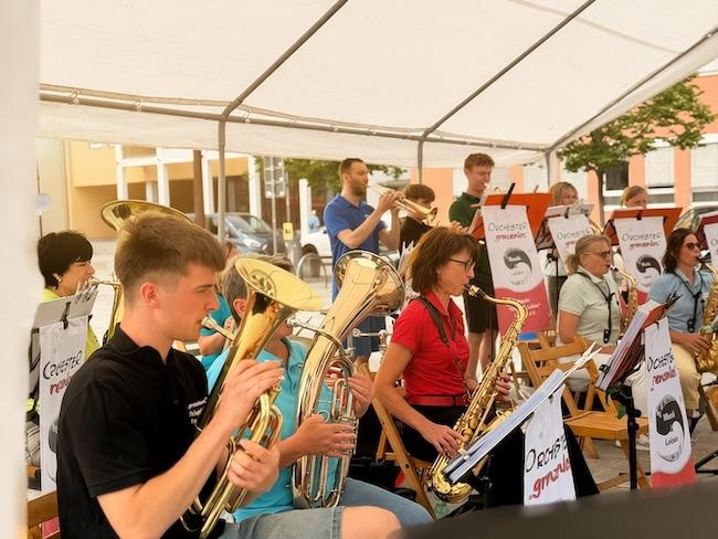 Ein Foto vom Denkmalfest mit dem Orchester Grenzenlos
