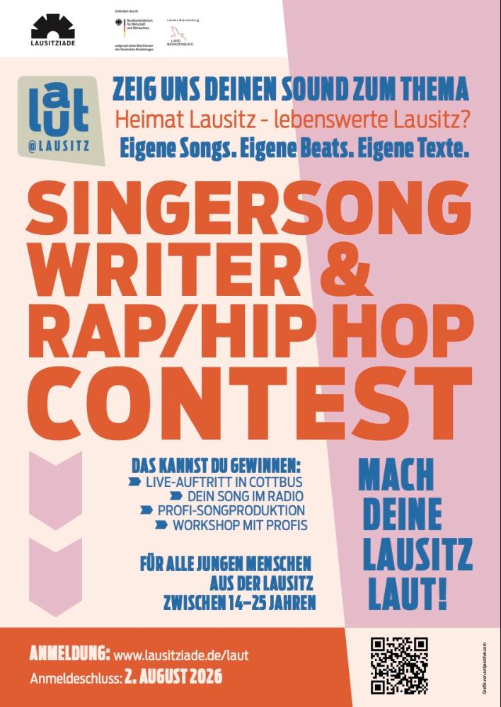 Das Werbeplakat vom Musikwettbewerb