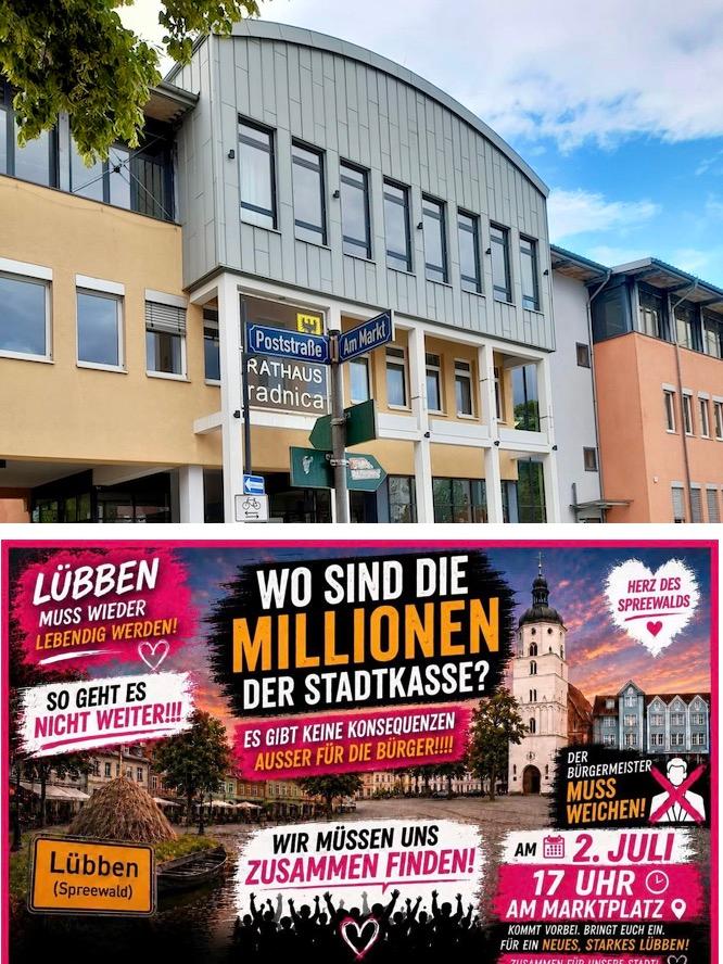 Mit dieser Grafik werben die Lübbener Bürger für die Demonstration auch in Sozialen Medien