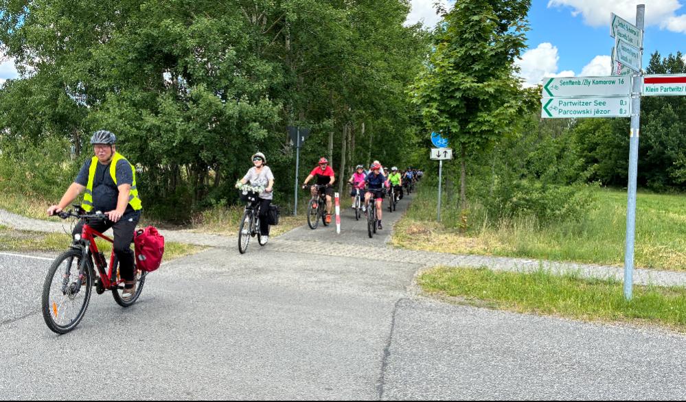 Das Lausitzer Seenland war das Ziel der ersten geführten Radtour beim STADTRADELN 2026 in der Stadt Spremberg/Grodk.