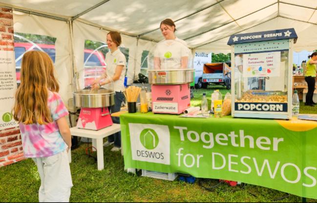 WIS Azubis für DESWOS beim Flohmarkt Vetschau