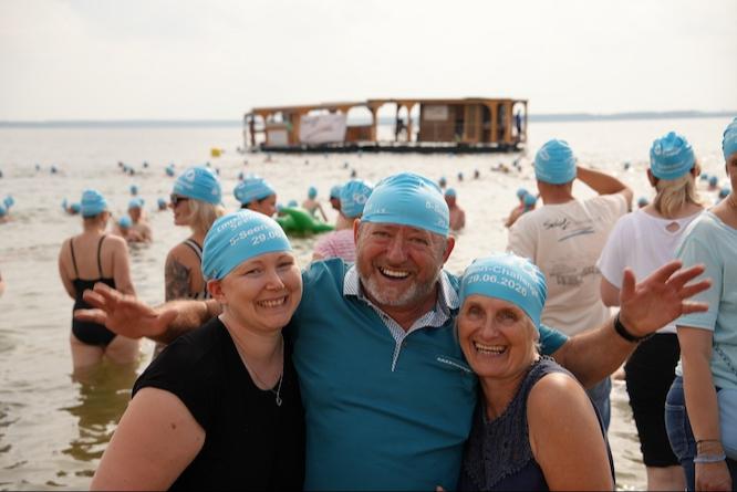 Teilnehmer der 5-Seen-Challenge am Sedlitzer See