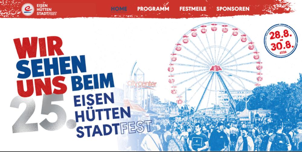 Ein Bildschirmfoto der Webseite