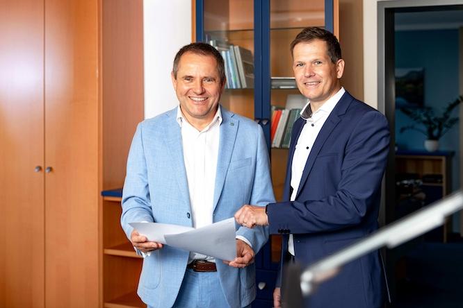 Die LWG-Geschäftsführer Martin Eger (li.) und Sebastian Lindner.