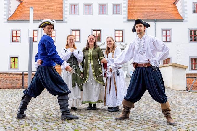 Der Verein HEMA Finsterwalde e.V. gibt Einblicke in historische Fechtkünste.