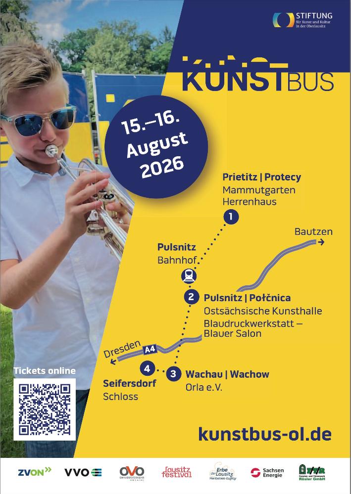 Plakat zur Aktion Kunstbus