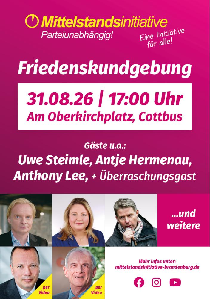 Der Werbeflyer zur Veranstaltung