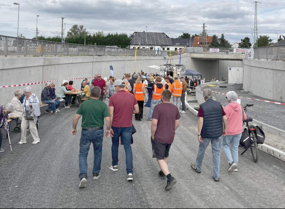 Großer Andrang beim Tag der offenen Baustelle.