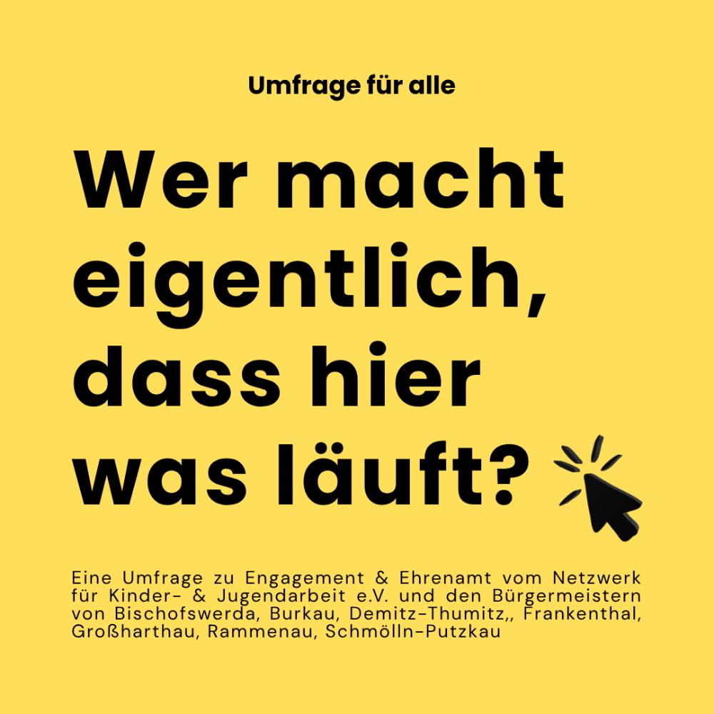 Zu diesen Fragen startet am 23. September 2026 eine Online-Umfrage in den sieben Kommunen. Mitmachen können in den nächsten vier Wochen alle, die im Bischofswerdaer Land wohnen – unabhängig davon, ob sie sich bereits engagieren oder bisher noch keine Gelegenheit dazu hatten.