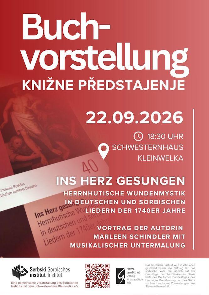  22. September, 18:30 Uhr, Schwesternhaus Kleinwelka, Zinzendorfplatz 6-7: Buchvorstellung "Ins Herz gesungen"