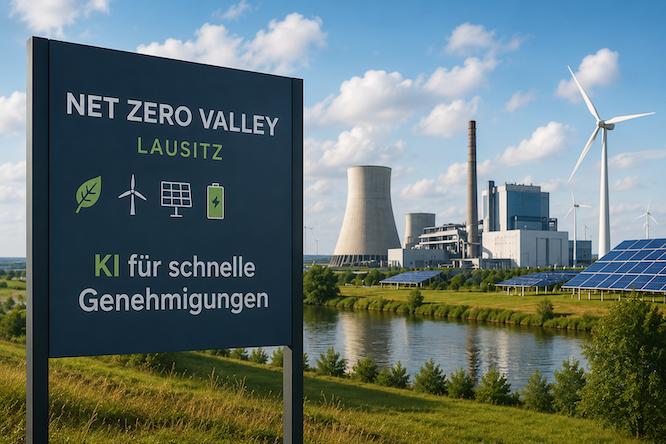 KI für schnellere Ansiedlungsgenehmigungen stärkt das NZV-Projekt auch in der Lausitz.