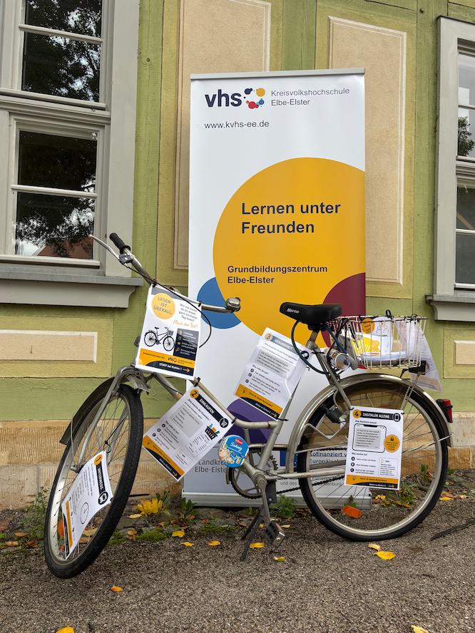 Das Aktionsfahrrad finden Interessierte am 10. September auf dem Marktplatz in Elsterwerda.