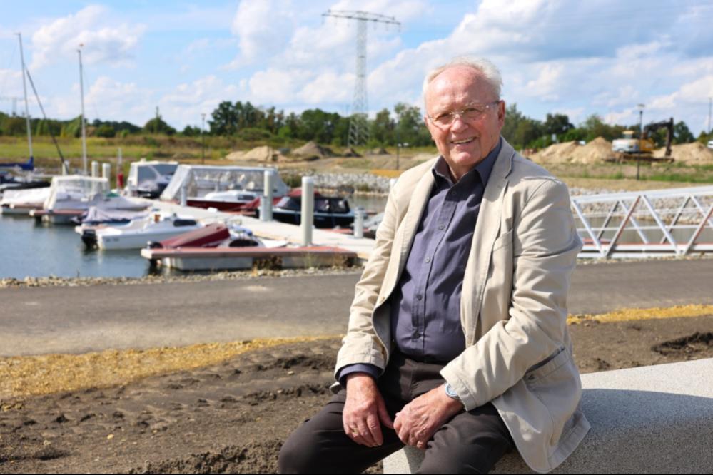 Wenn Wolfgang Kaiser seine Runde dreht, dann ist der Sedlitzer Hafen immer ein fester Ankerpunkt bei seinen Spaziergängen durch den Ortsteil.