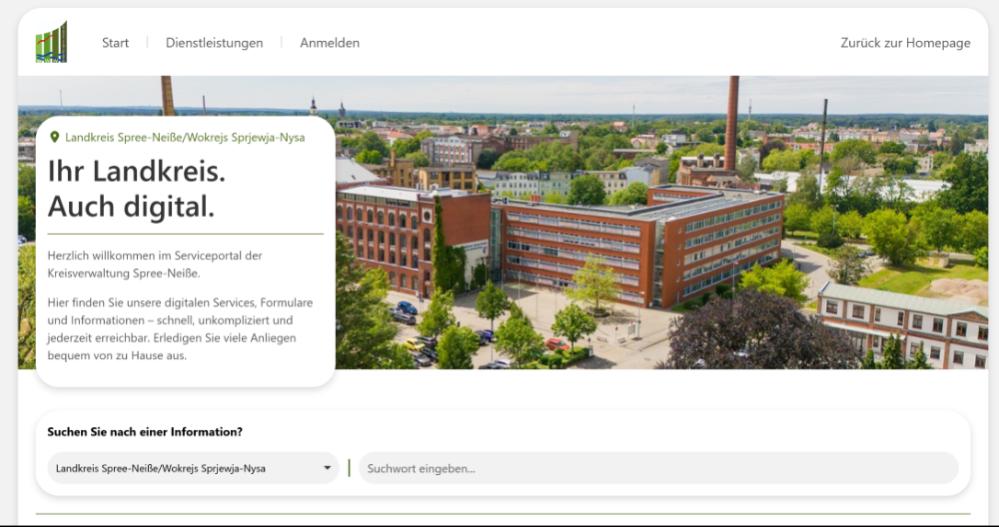 Ein Bildschirmfoto der Webseite mit KI-Unterstützung