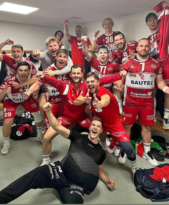Die Cottbuser Handballer haben den ersten echten Härtetest der Saison bestanden