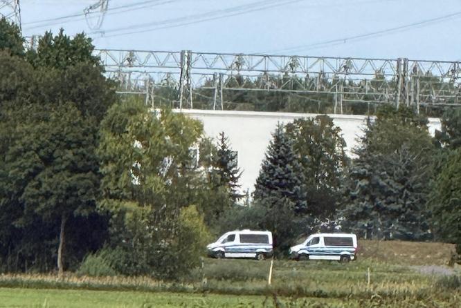 Das Umspannwerk Preilack ist aktuell weiträumig abgesperrt.
