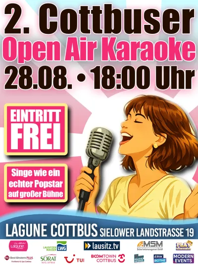2. Cottbus Open Air Karaoke Plakat