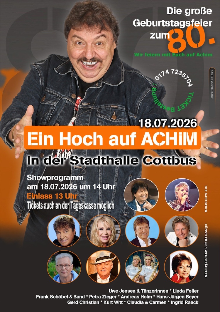 Ein Hoch auf ACHIM – Die große Geburtstagsfeier zum 80.